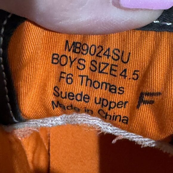 Morgan & Milo Thomas Shoe Gray Orange Size 4.5 - Picture 6 of 7